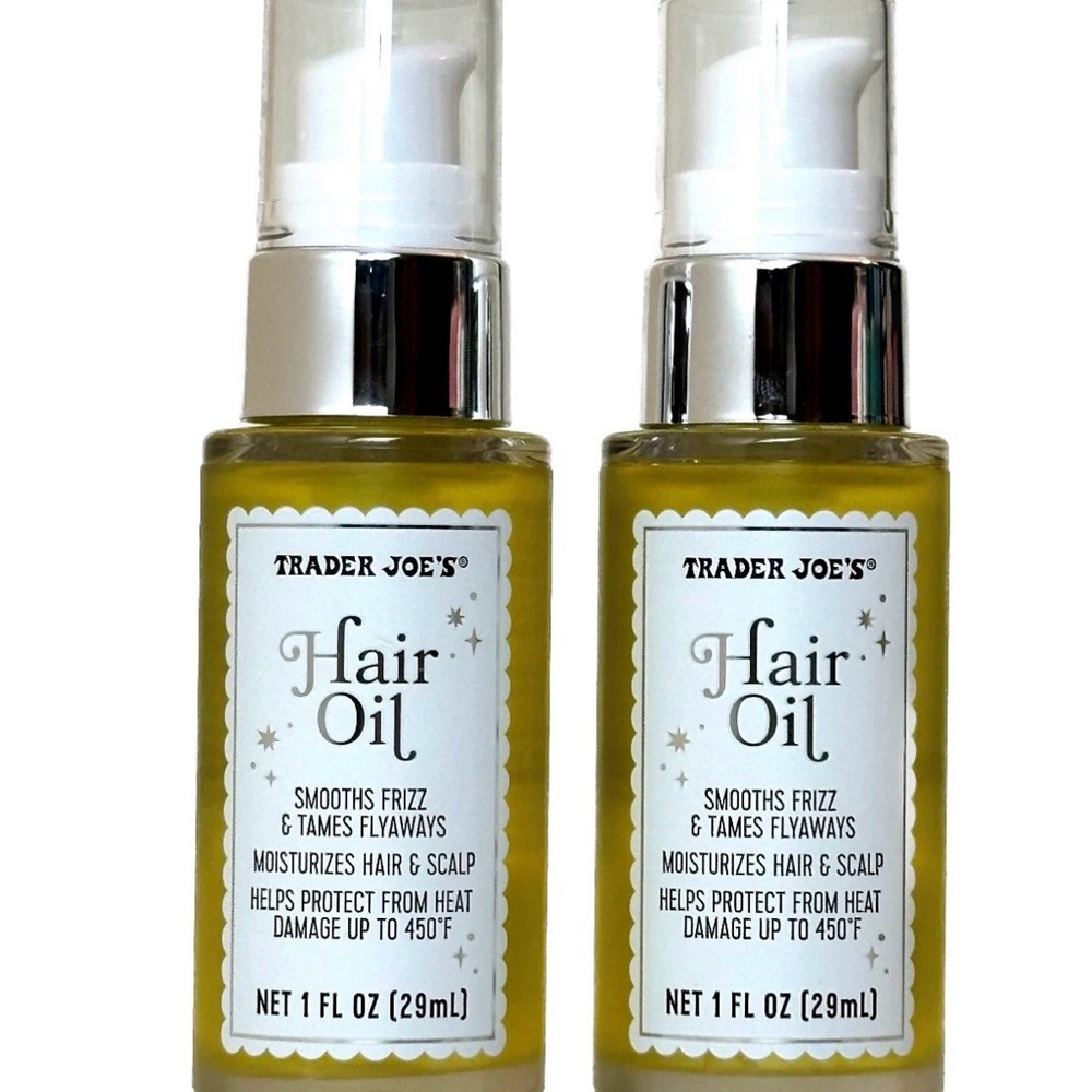 Trader Joe's Hair Oil Smooths Frizz | 1 oz | 2 PK